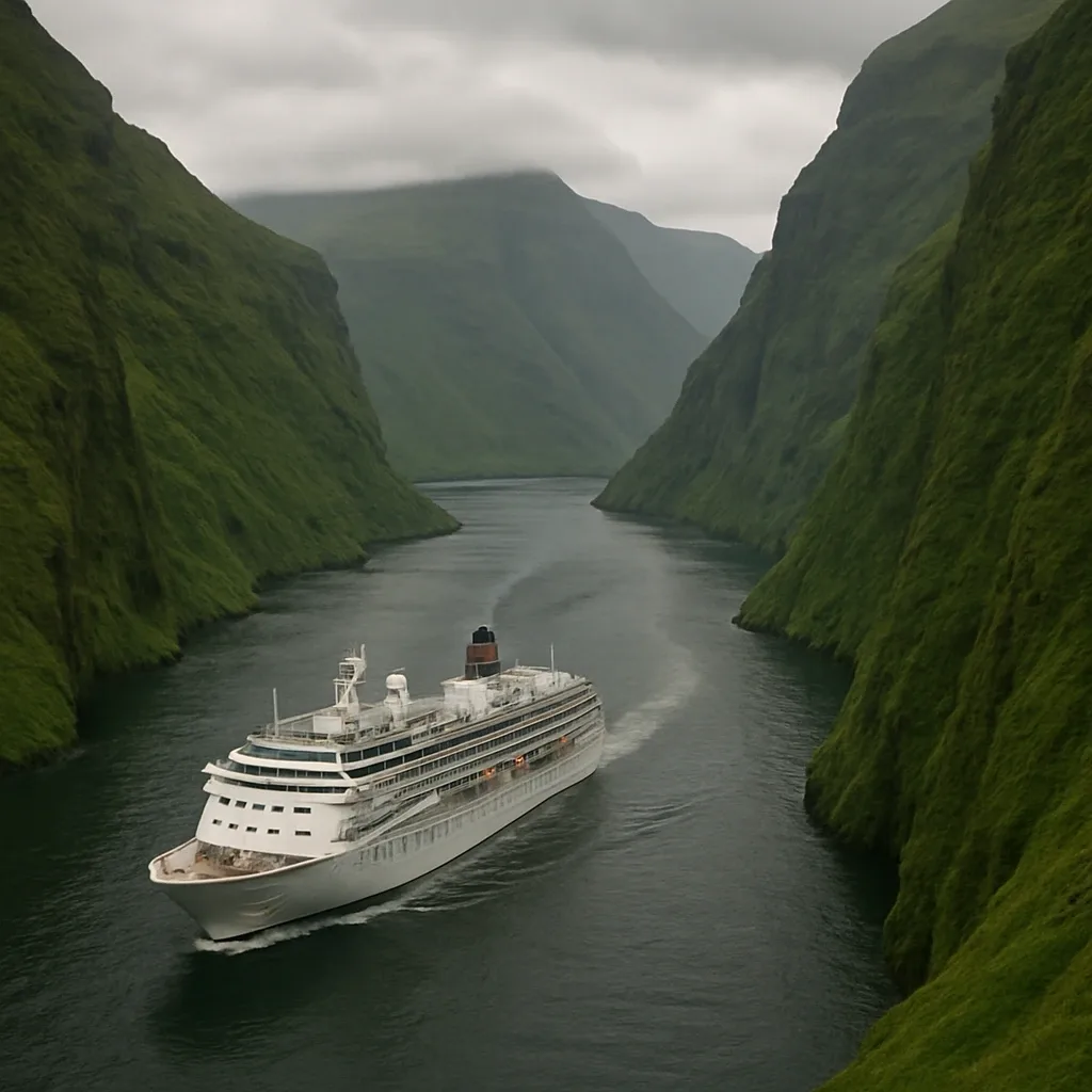 Iceland cruise from USA visiting Akureyri fjord