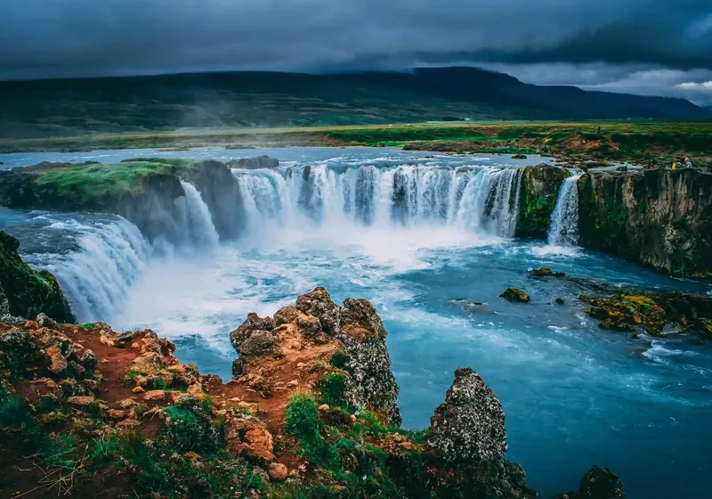 Goðafoss waterfall in North Iceland
